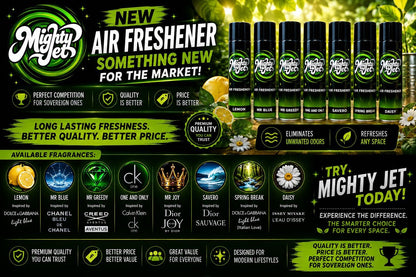 Mighty Jet Turbo Jet Air Freshener - Savero